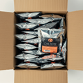 Envase 50g, paquete de 20 sobrecitos con etiqueta "Tu logo aquí": "Muestras de café 50g para personalización de marca. Ideal para hoteles, regalos corporativos y promociones."