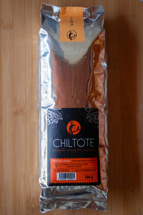 Café de especialidad del Soconusco 500g. Frescura garantizada: tueste medio directo de finca. El equilibrio perfecto para tu café diario. Compra en Cafechiltote.