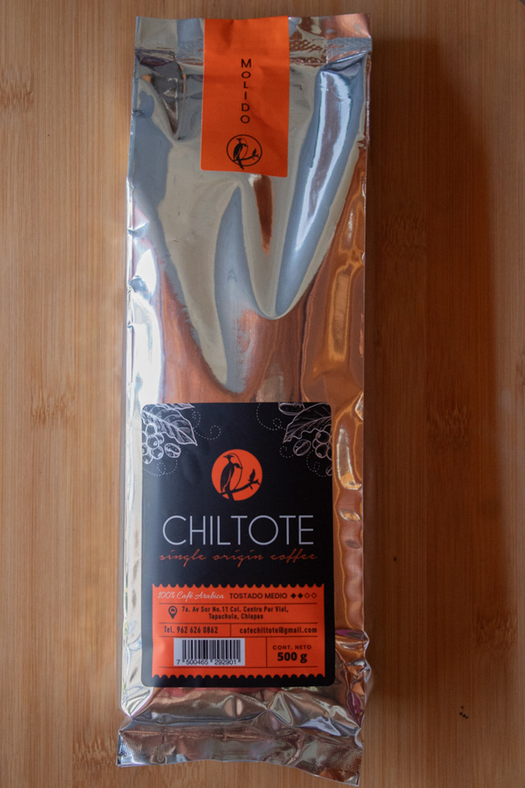 Café de especialidad del Soconusco 500g. Frescura garantizada: tueste medio directo de finca. El equilibrio perfecto para tu café diario. Compra en Cafechiltote.